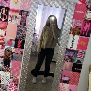 Oversized oatmeal colored sweater